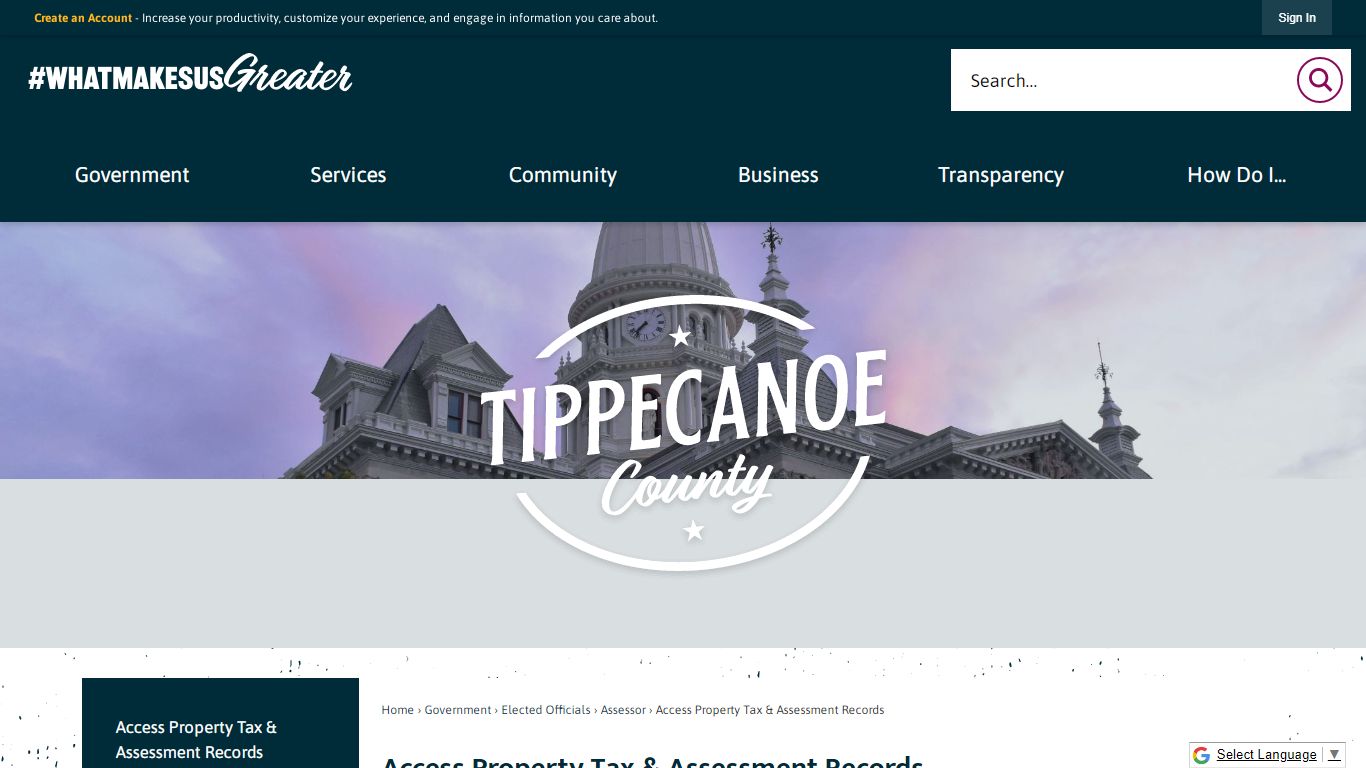 Access Property Tax & Assessment Records | Tippecanoe County, IN - Indiana